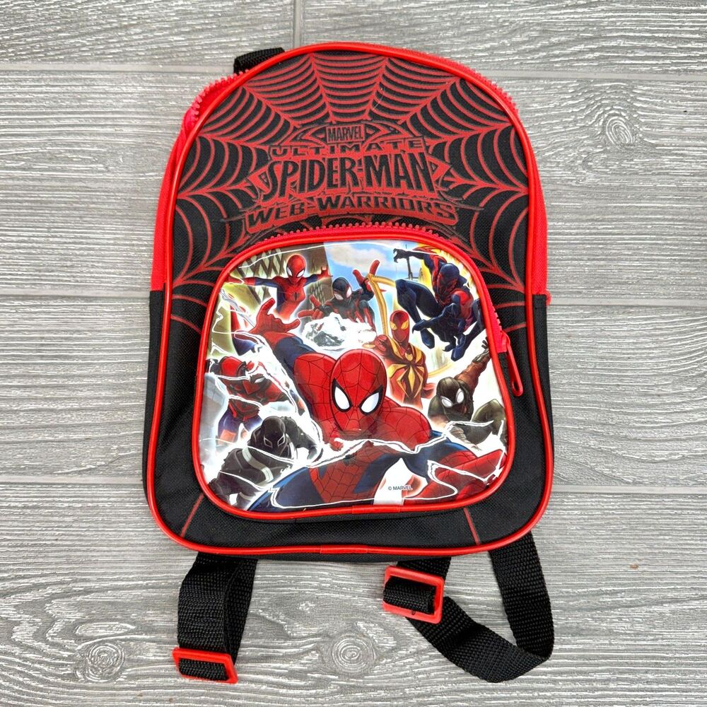Marvel Ultimate Spiderman Web Warriors Mini 10" Canvas Backpack Children's Bag